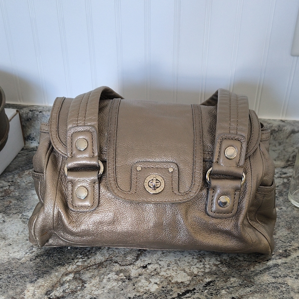 Marc By Marc Jacobs Champagne Metallic Shoulder Bag